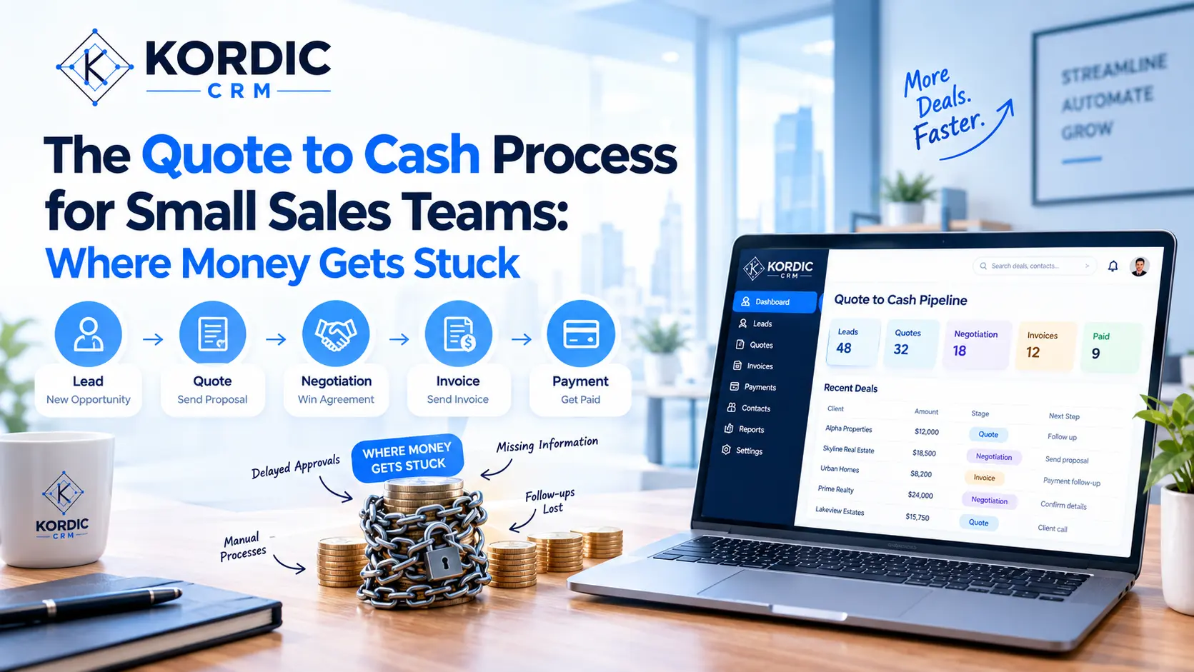 The Quote to Cash Process for Small Sales Teams: Where Money Gets Stuck
